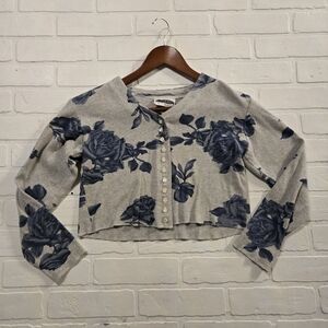 ​Vintage 90s Next Era Totally Floral Cardigan Top Made in the USA